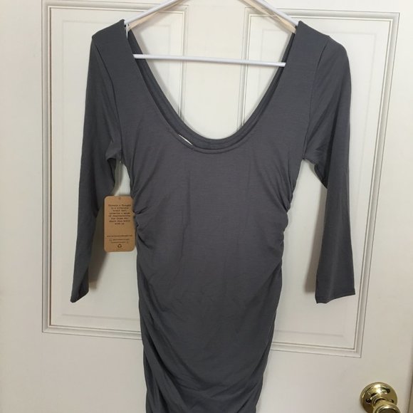 Threads 4 Thought Benatar Long Sleeve Dress Gray - Picture 5 of 7